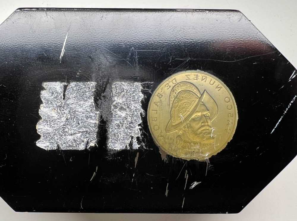 Interesting-Prototype?-Salesman-Sample?-Franklin-Mint-1975-Gold-100-Balboa